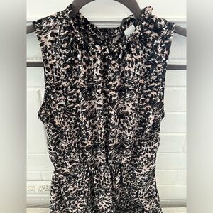 H&M patterned sleeveless blouse